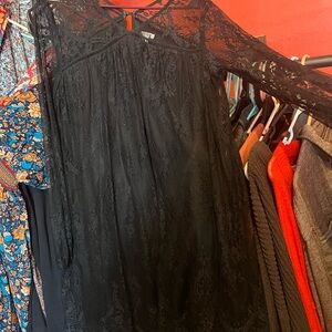 Elegant Black Lace Dress